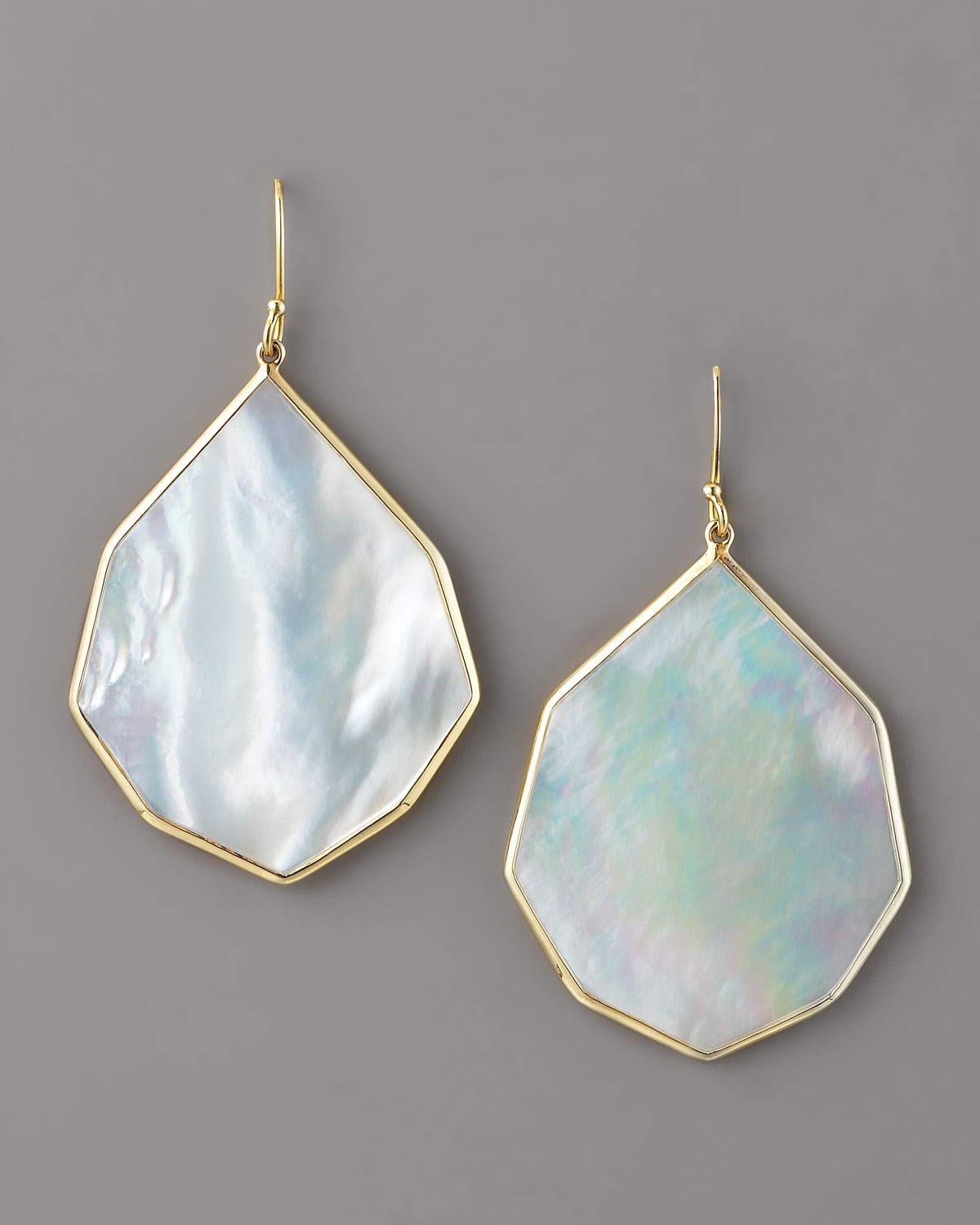 Lyst Ippolita Angled Teardrop Earring Mother Of Pearl In White Gallery