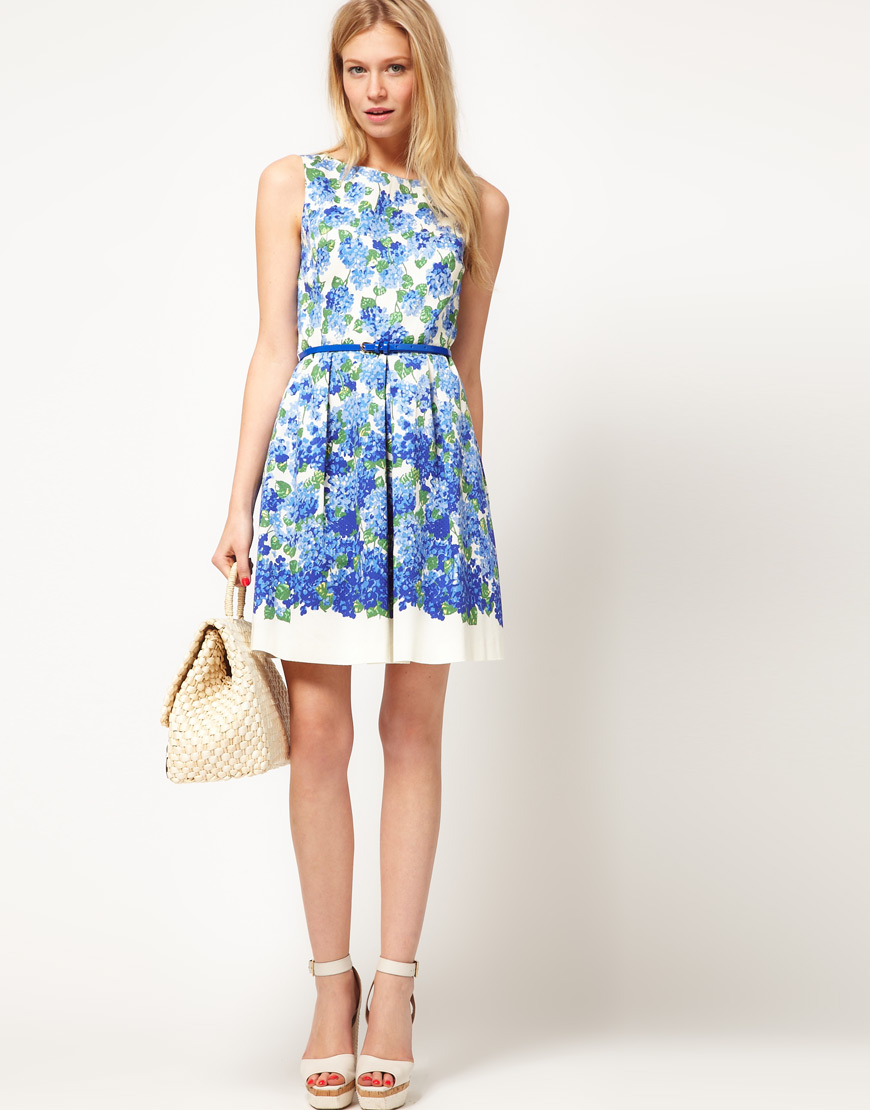 oasis hydrangea dress
