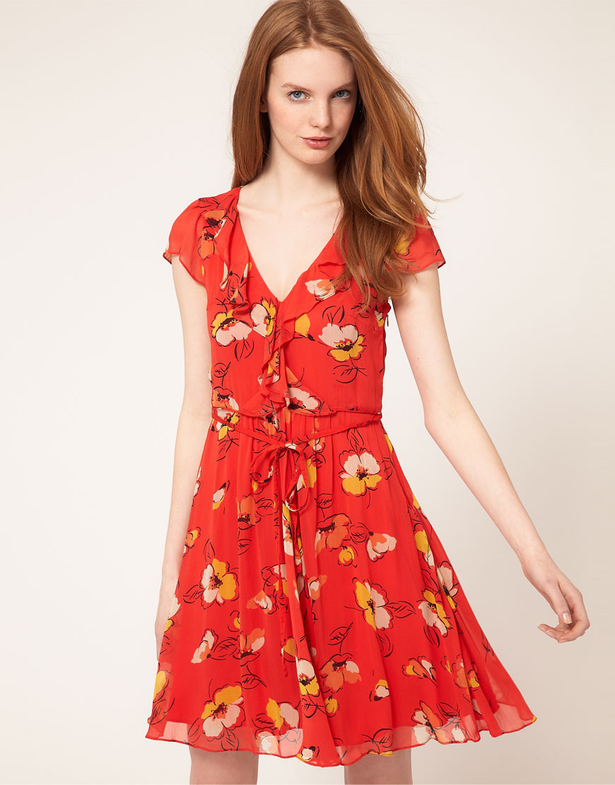 Oasis Oasis Tea Dress in Floral (multired) | Lyst