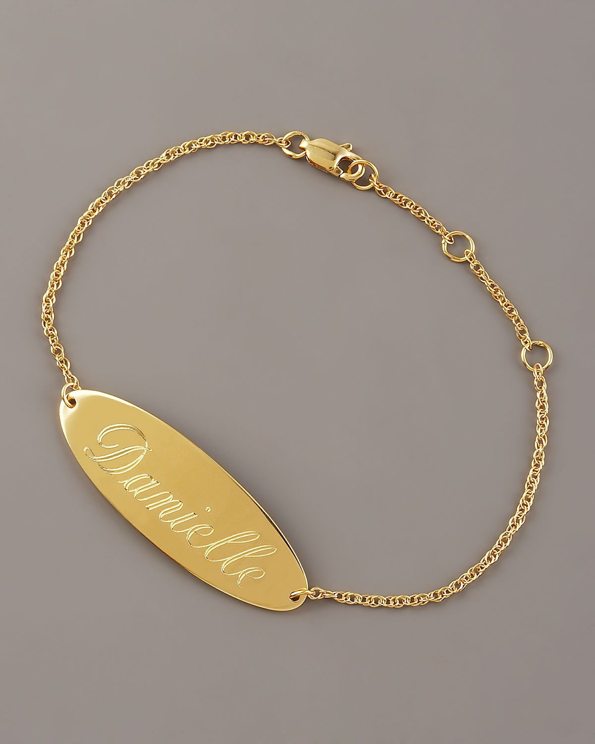 customized baby bracelet gold