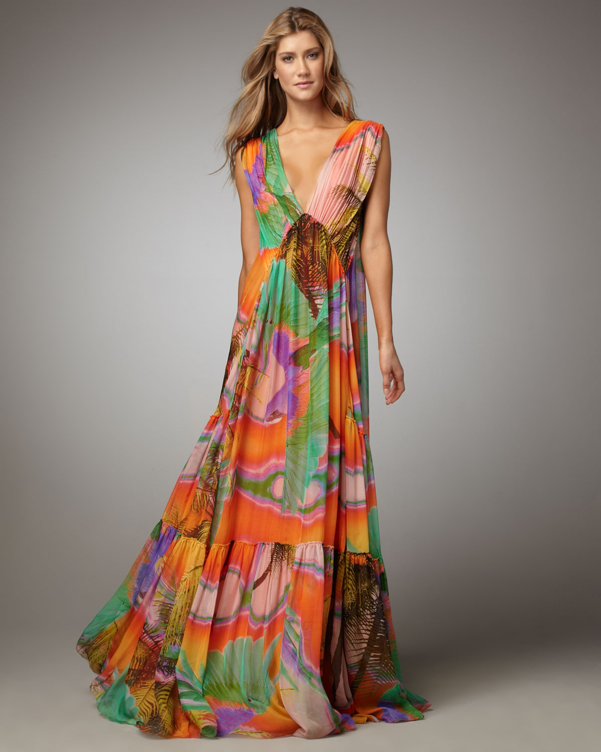 Matthew williamson Satin-jacquard Midi Dress in Orange | Lyst Matthew williamson Satin-jacquard Midi Dress in Orange | Lyst