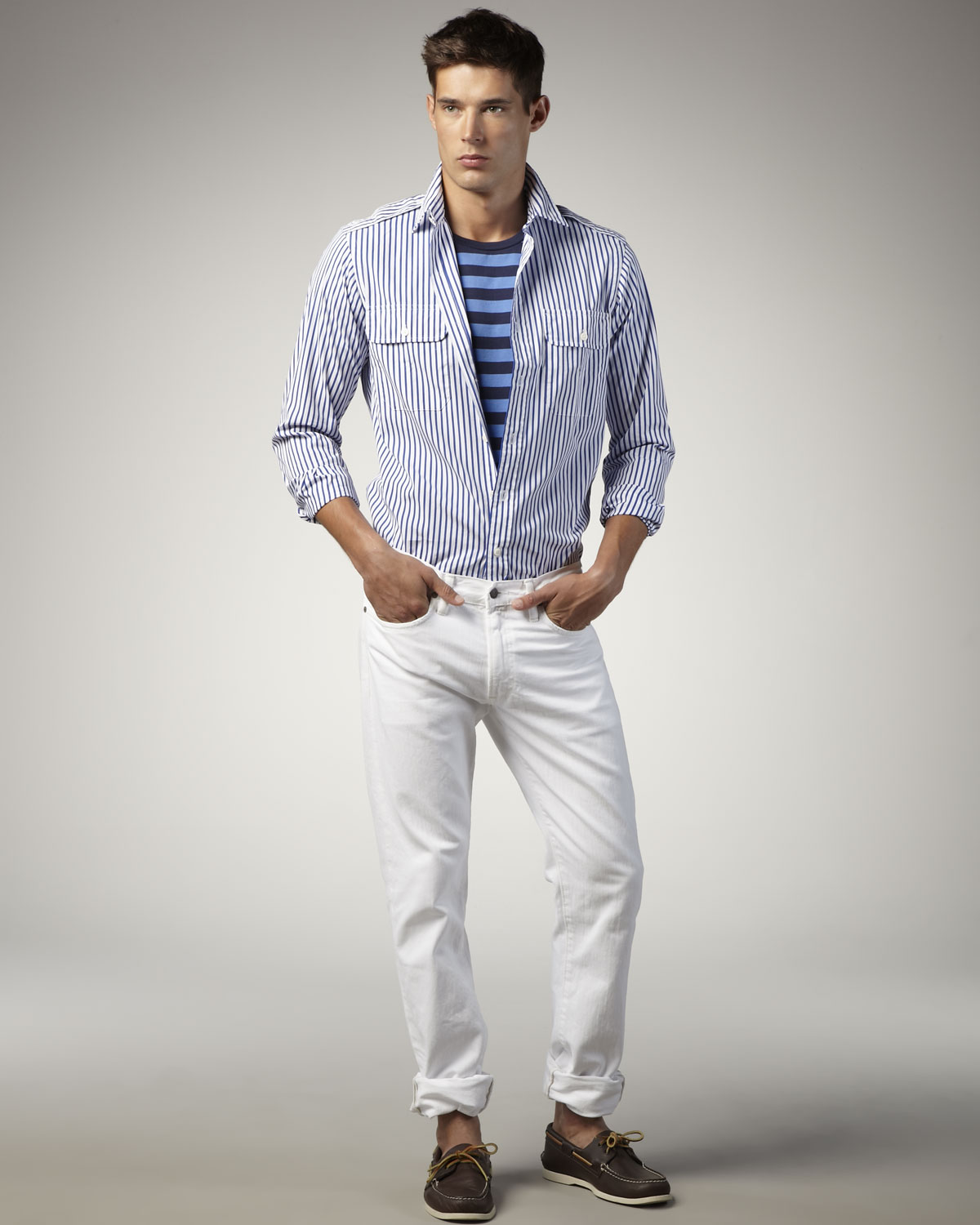 Polo Ralph Lauren Slim Hudson White Jeans in White for Men (hudson ...