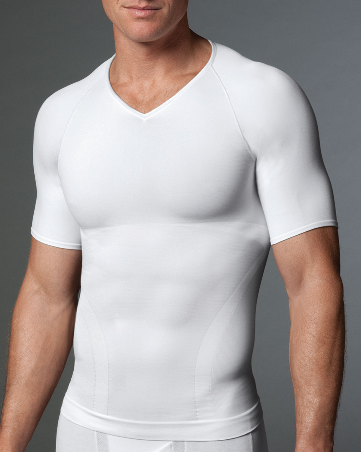 Spanx White Zoned Compression V-neck Undershirt for Men - Lyst