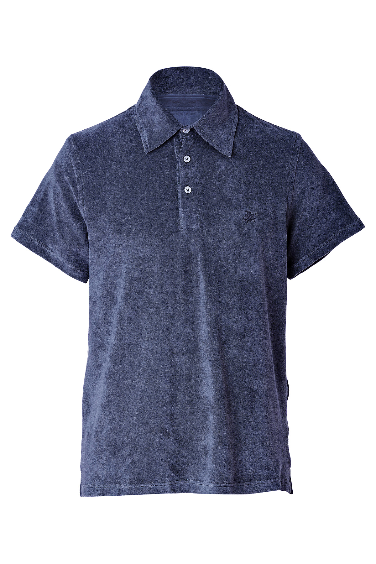 Vilebrequin Navy Terry Cloth Polo Shirt in Blue for Men (navy) | Lyst