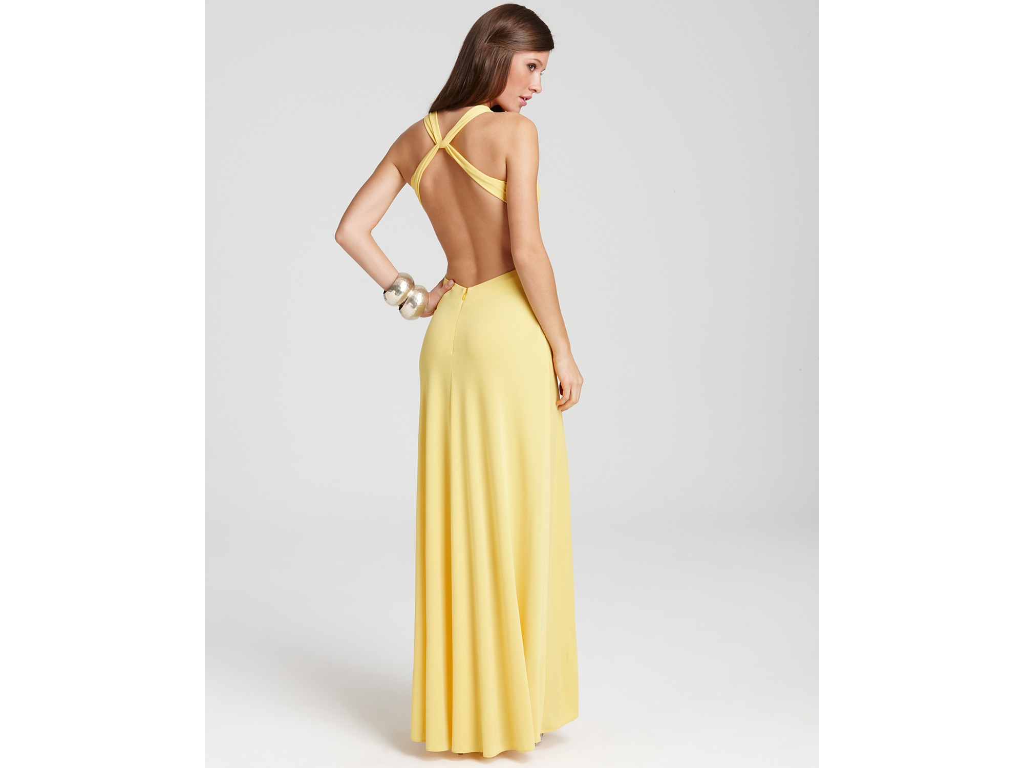 Bcbgmaxazria yellow dress Clearance