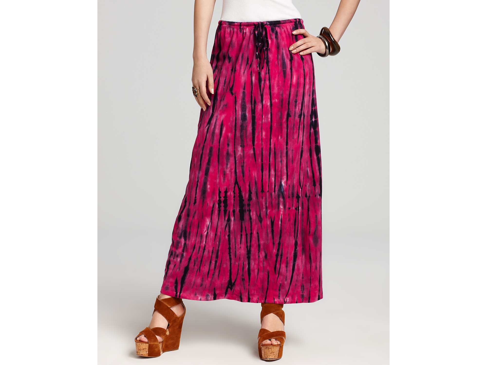 Lyst C&C California Skirt Zephyr Magenta Tie Dye Maxi Skirt