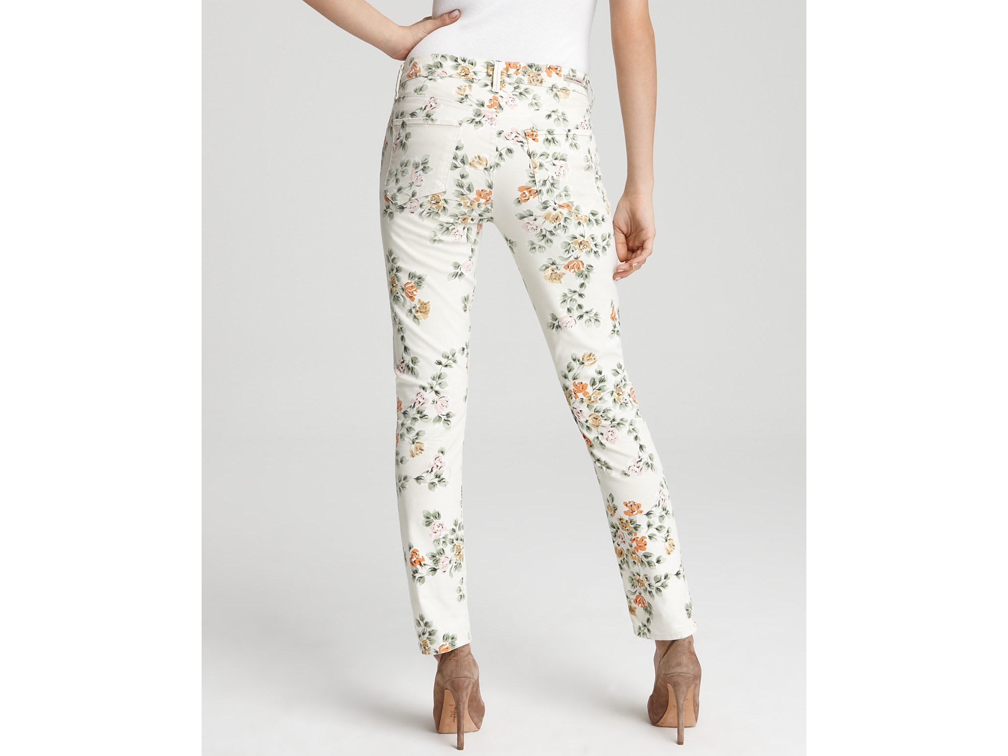 citizens of humanity floral jeans