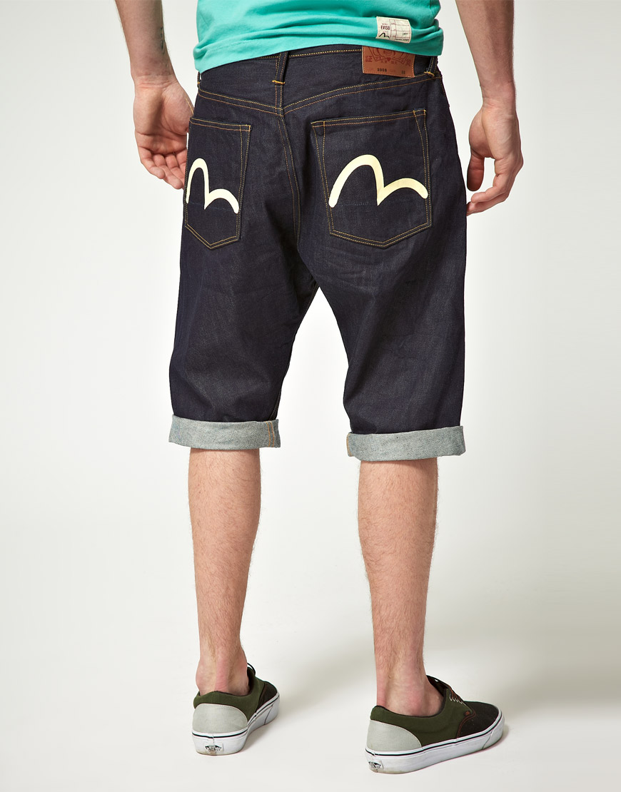 evisu jean shorts