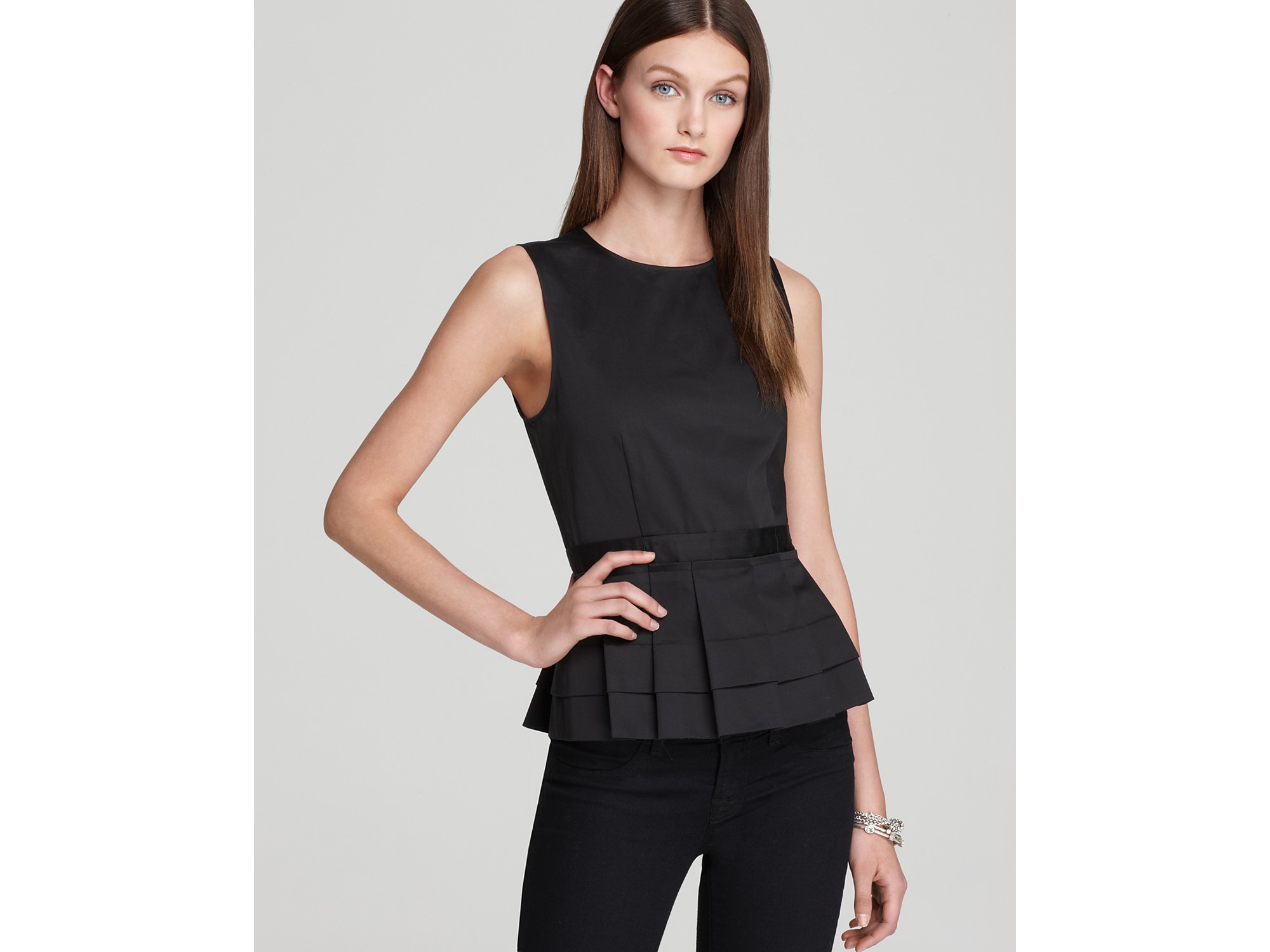 theory peplum top