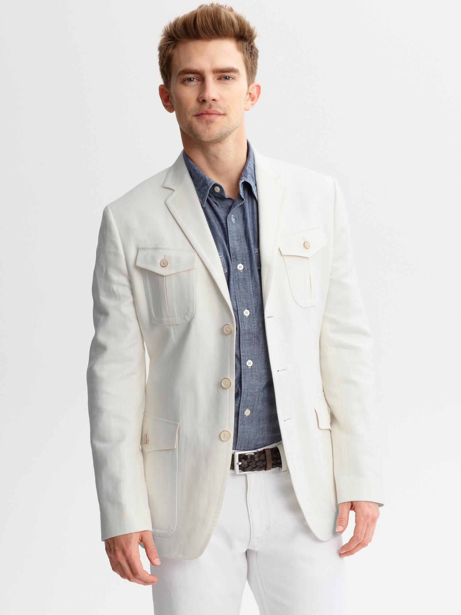 mens off white blazer