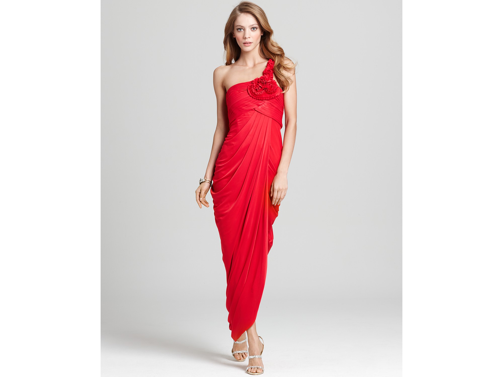 bcbgmaxazria red gown