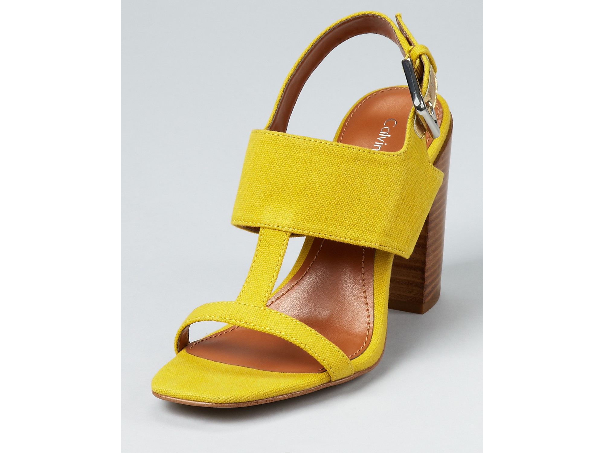 calvin klein chunky heels