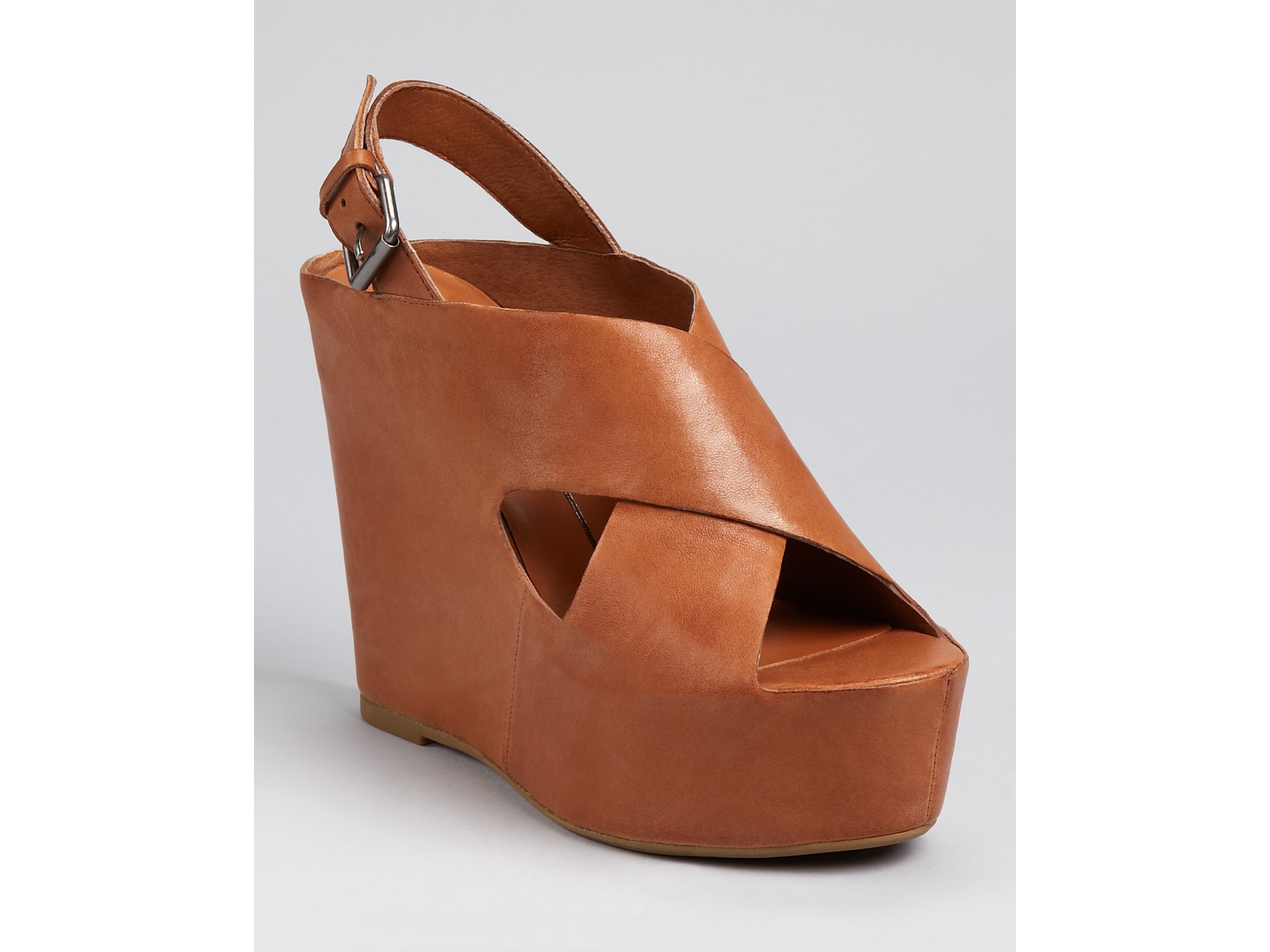 Dolce Vita Wedges Julie Cross Strap in Black (Brown) - Lyst