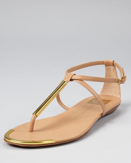 Dolce Vita Archer Flat Sandals in Pink (silver) | Lyst
