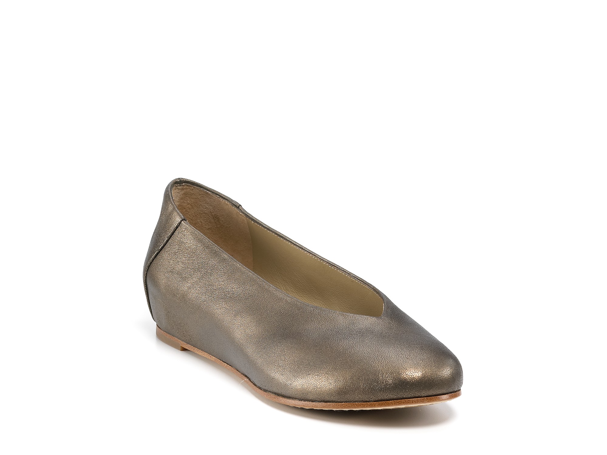 Eileen Fisher Flats Hidden Wedge Ballet in Antique Gold Leather (Metallic) Lyst