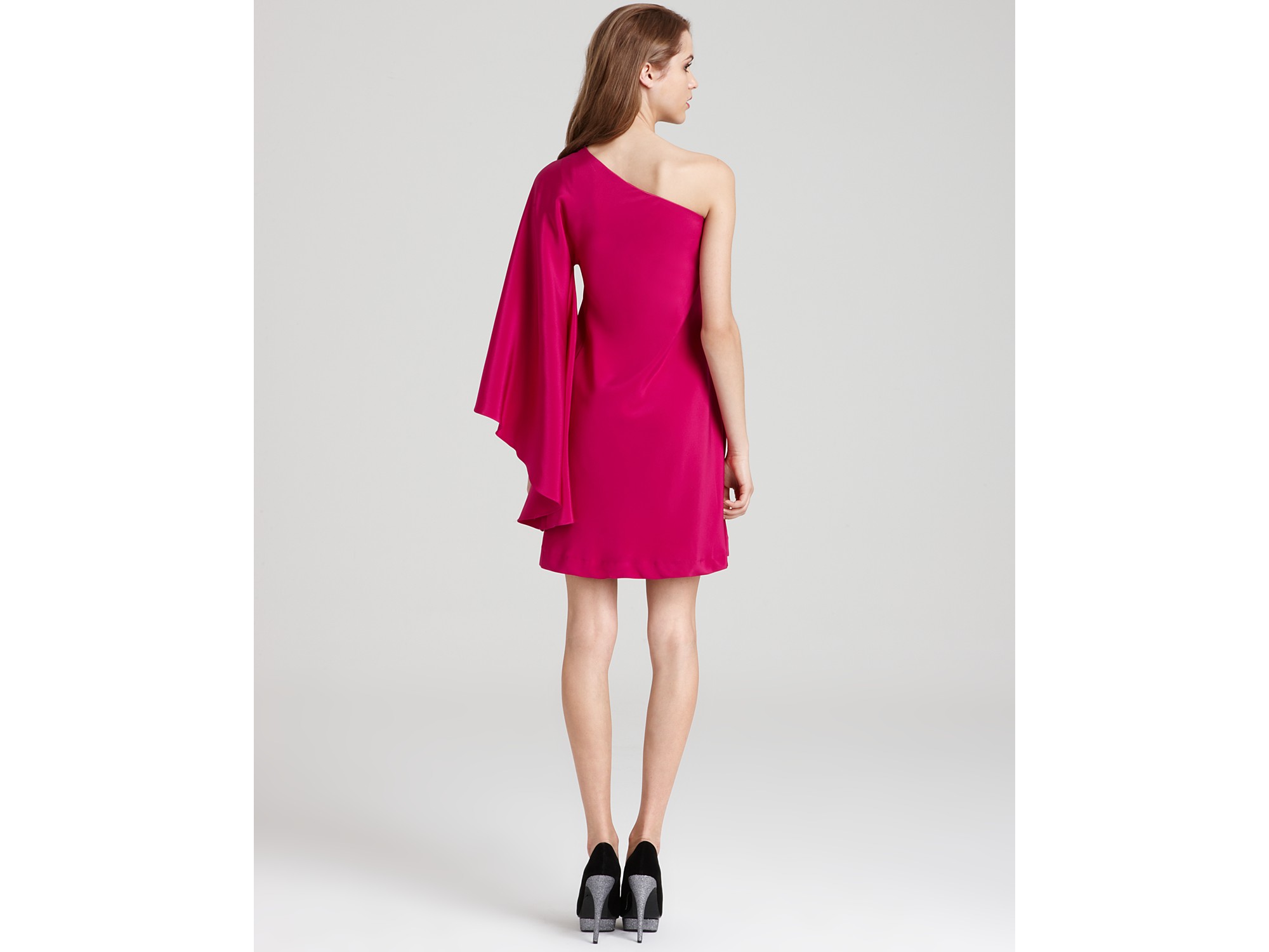 nicole miller one shoulder dress