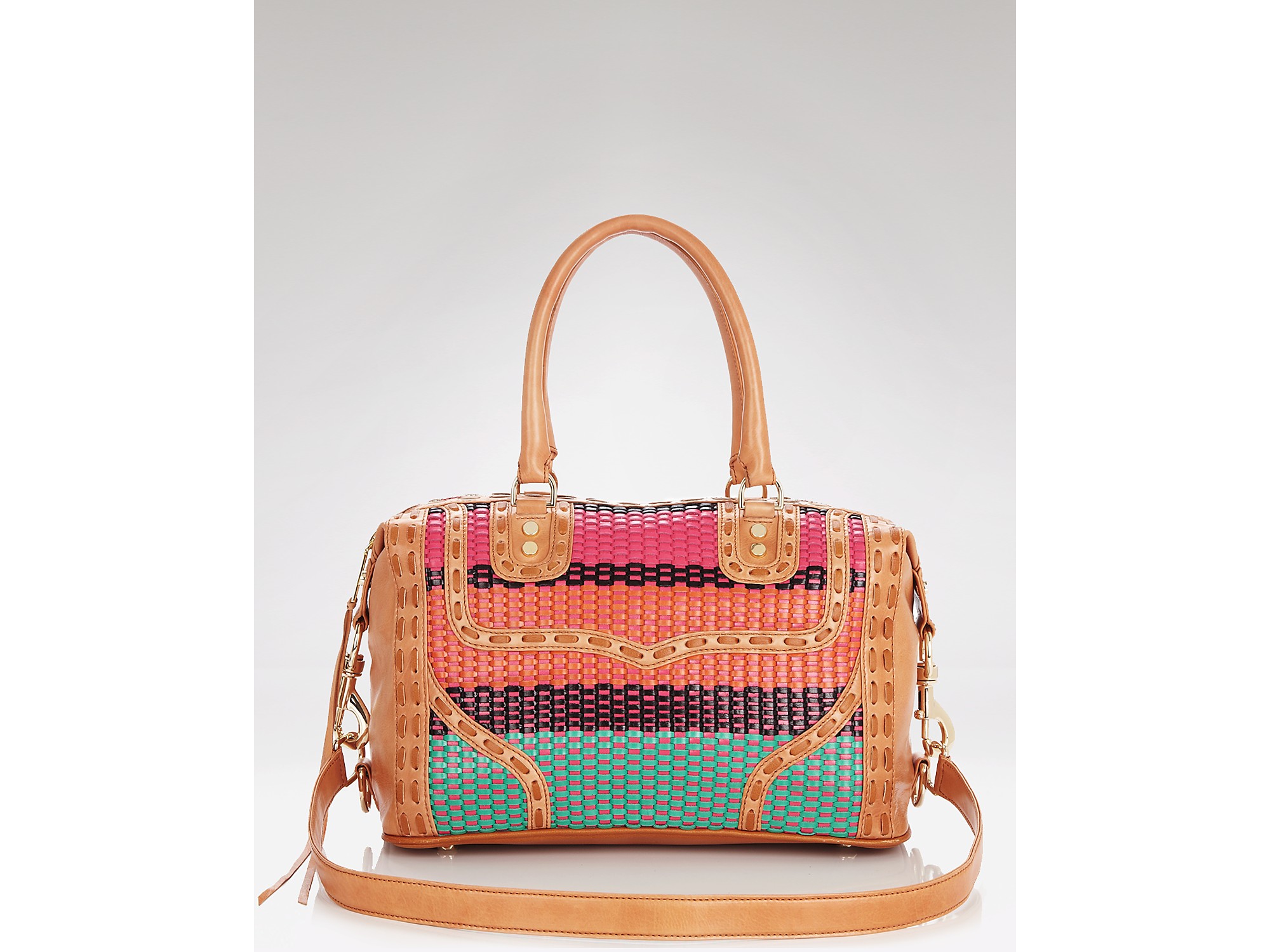 rebecca minkoff woven bag