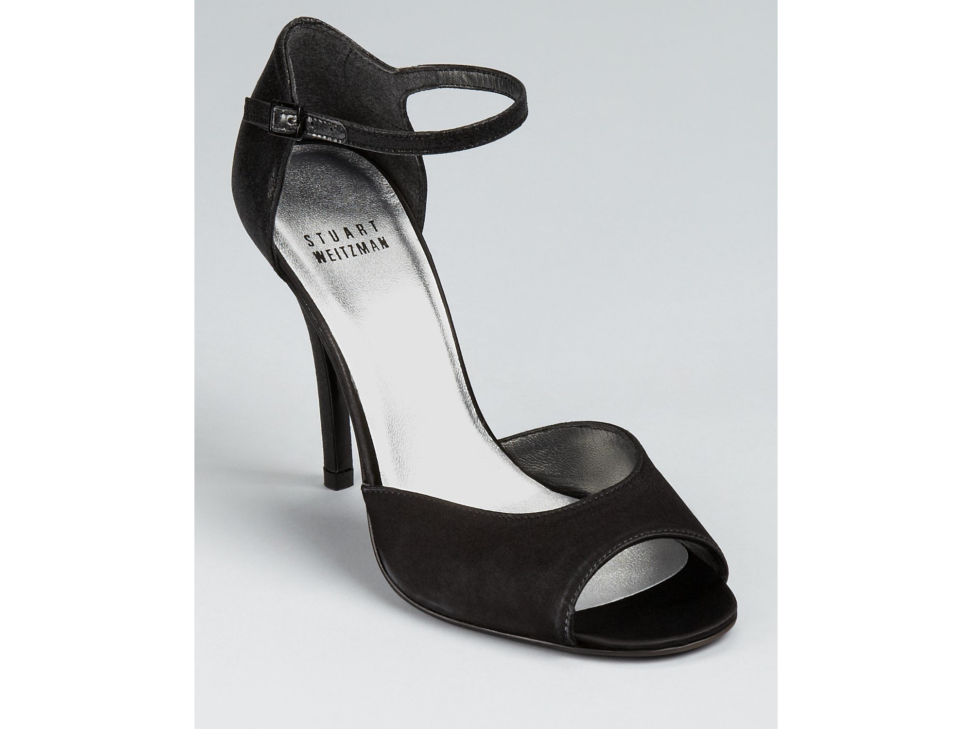 black evening sandals