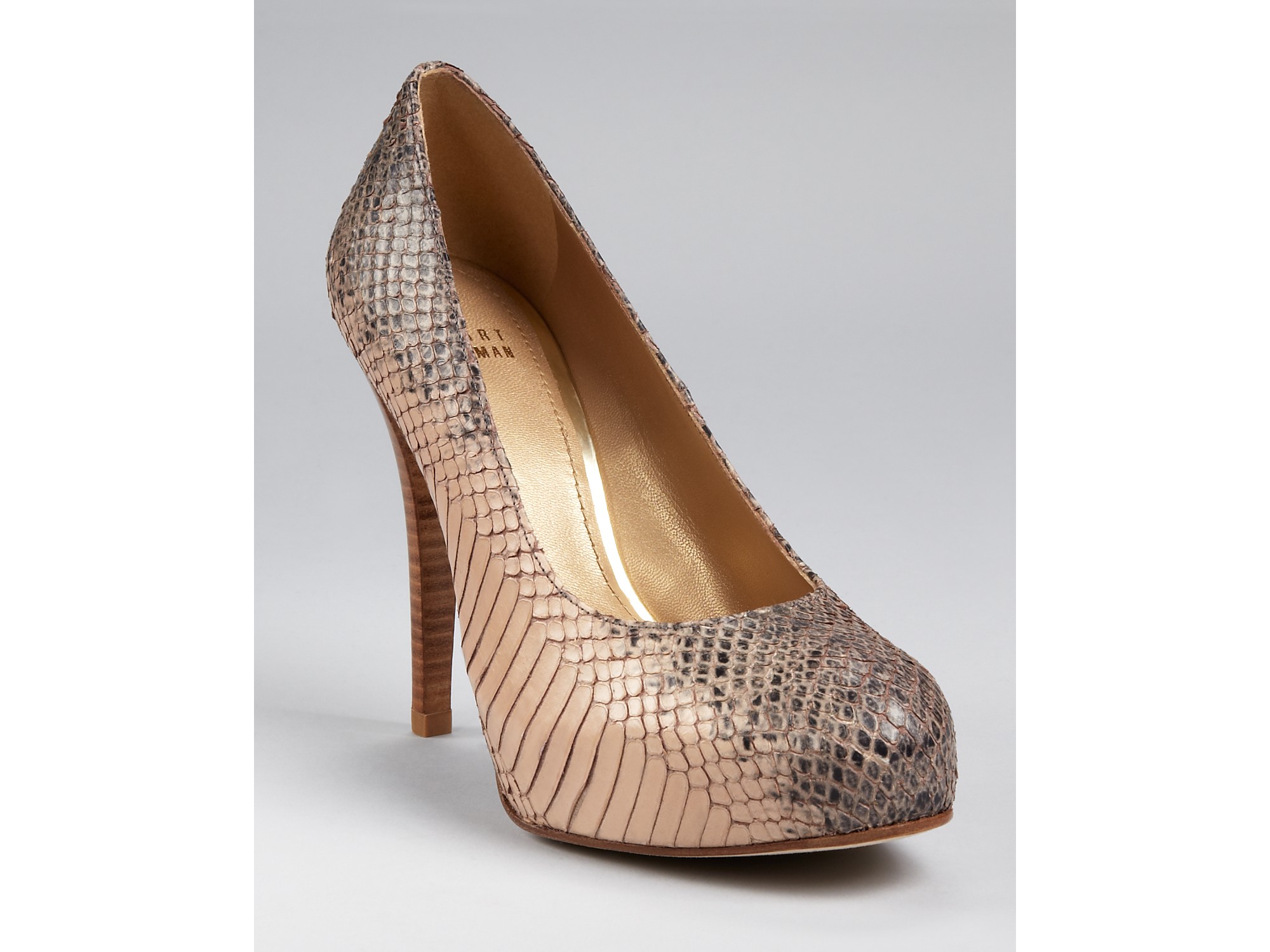 stuart weitzman snakeskin pumps