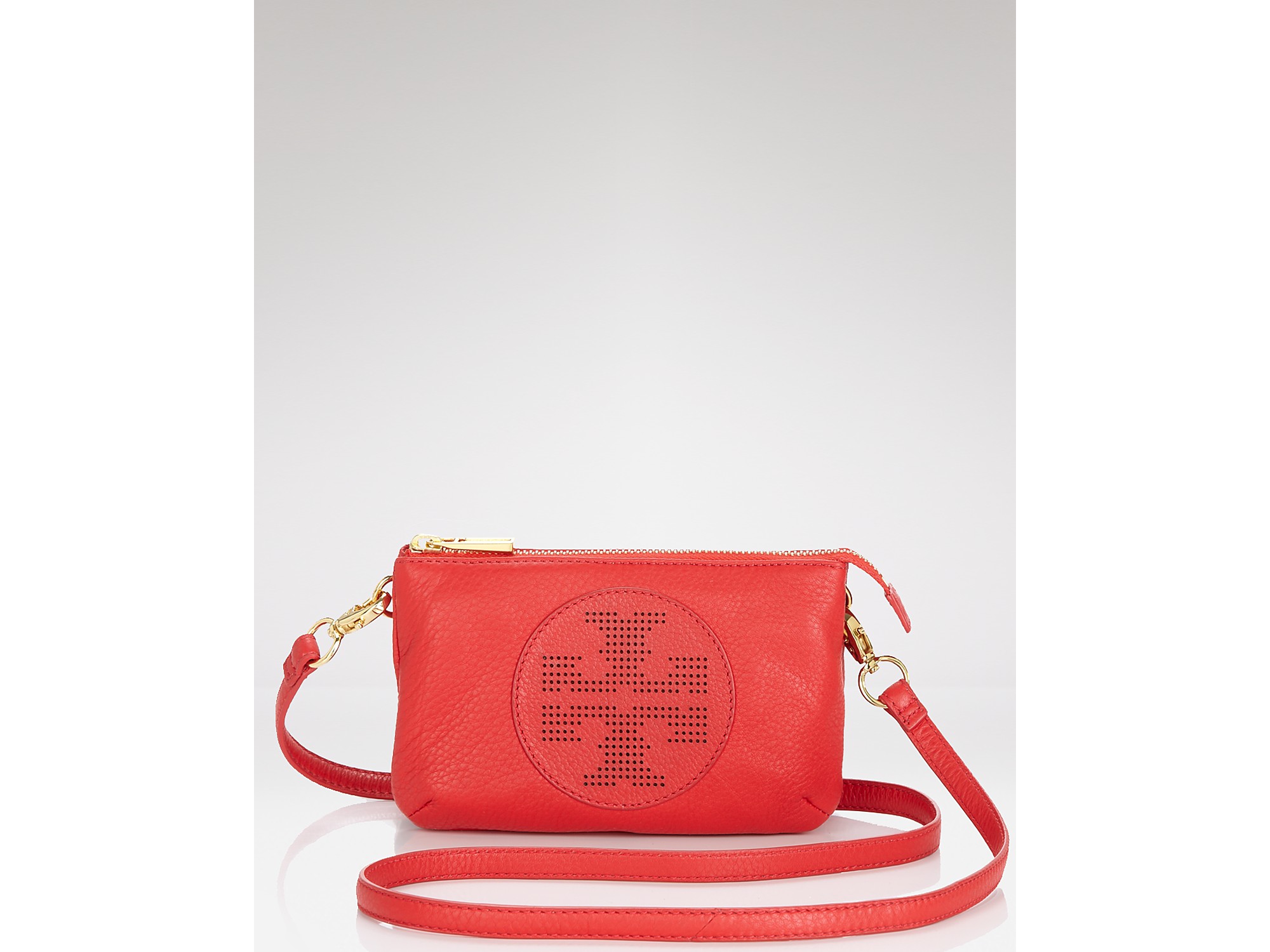 Tory Burch Crossbody - Kipp Logo Small in Mustard (Black ...