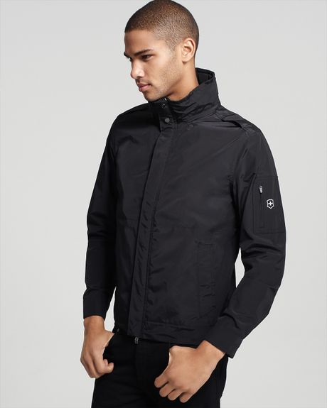 Victorinox Cotton Nylon Club Jacket in Black for Men | Lyst