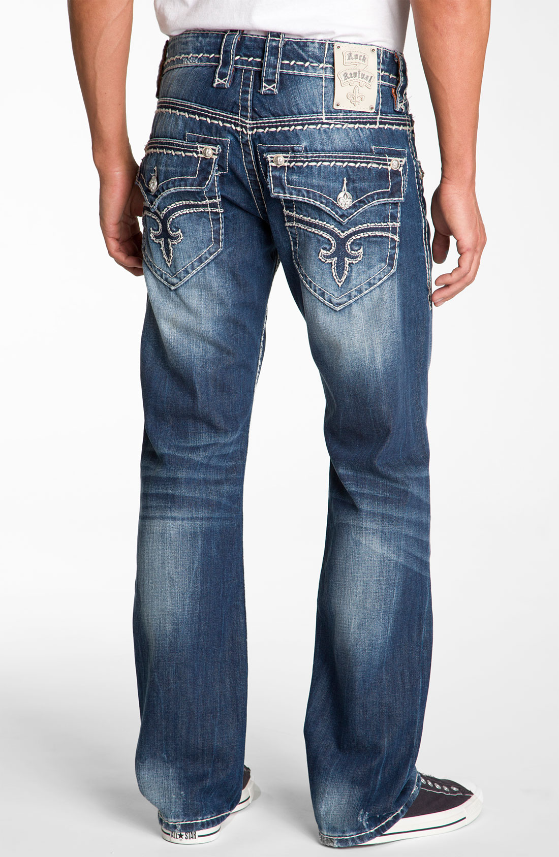 Rock Revival Gary Straight Leg Jeans in Blue for Men (vintage blue) | Lyst