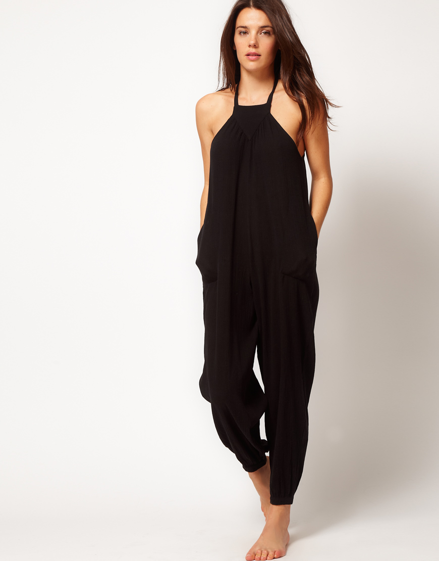 black beach jumpsuit