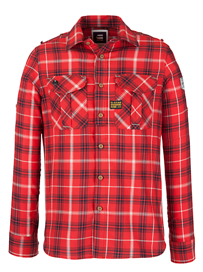 red g star shirt