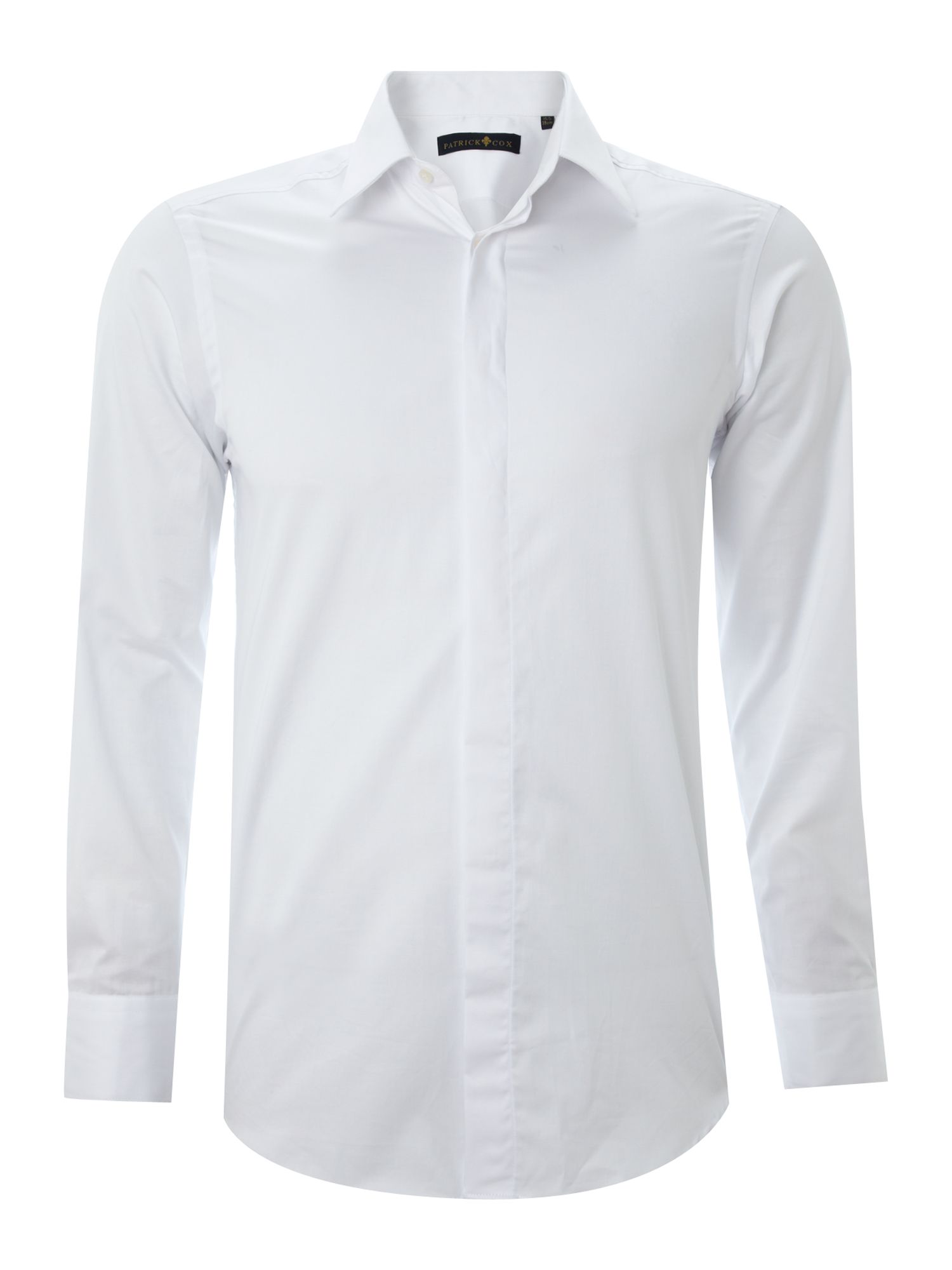 Patrick cox Longsleeve Plain Poplin Formal Shirt in White for Men | Lyst