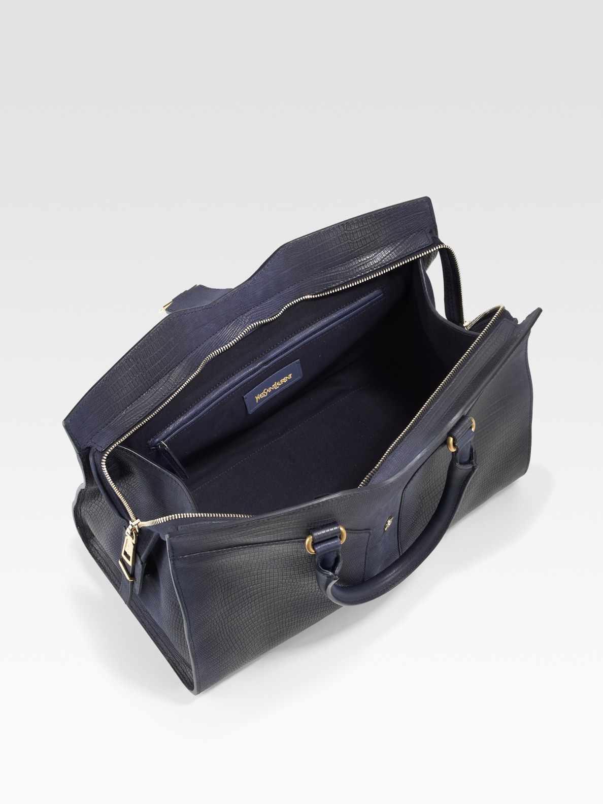 Saint laurent Ysl Chyc Medium Eastwest Top Handle Bag in Black ...  