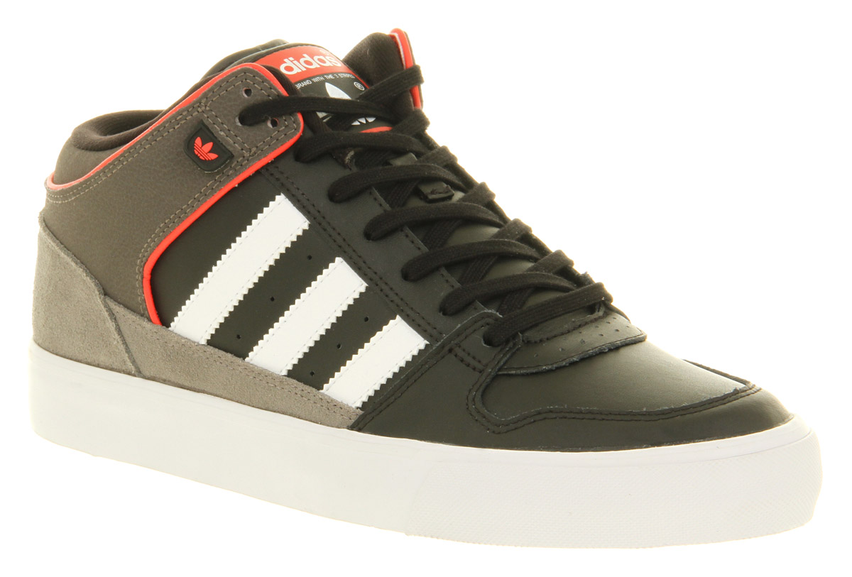 adidas Leather Culver Vulc Mid Blkwhtenergy in Black for Men - Lyst