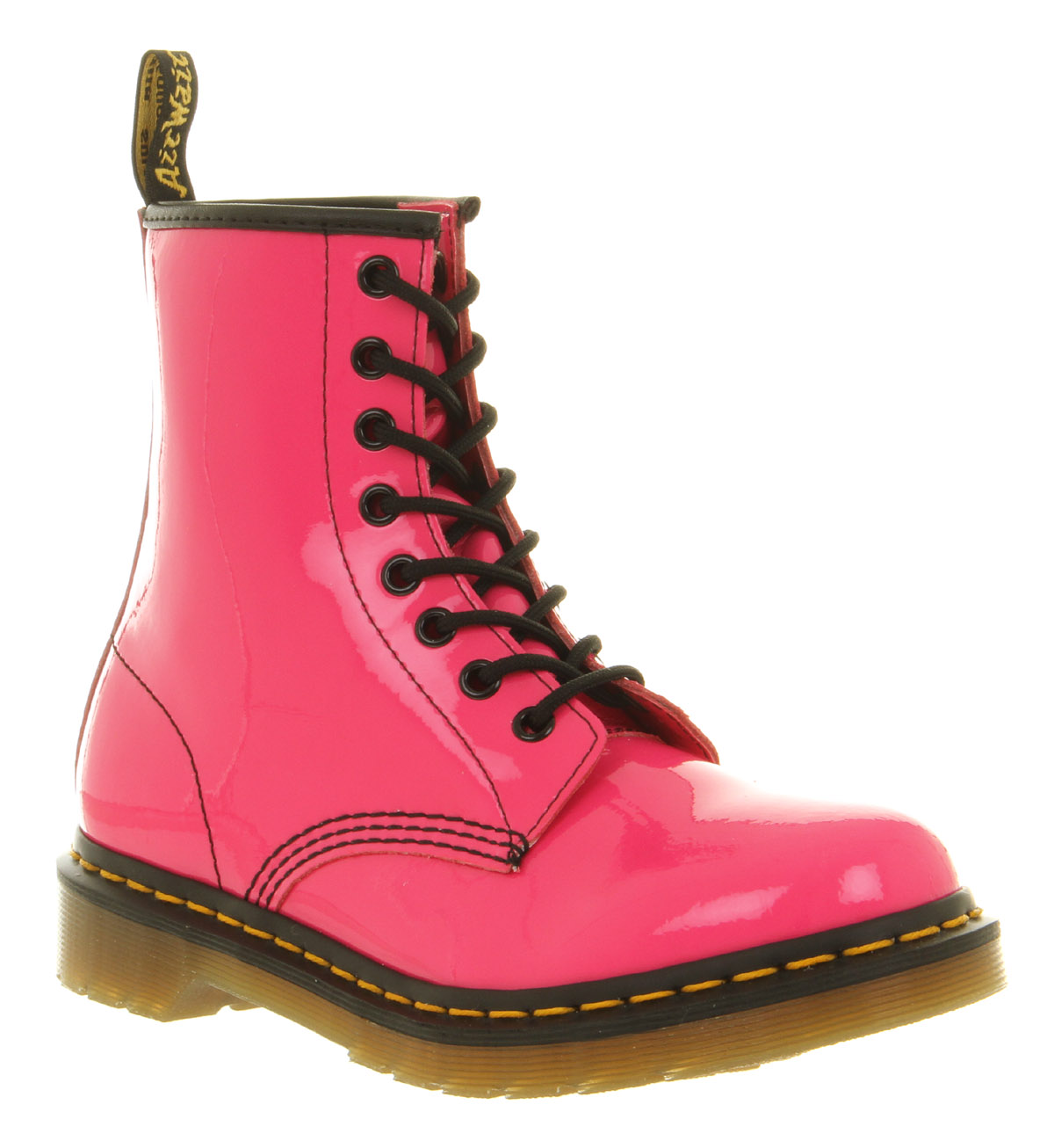 Dr. martens 8 Eyelet Lace Up Boot in Pink | Lyst