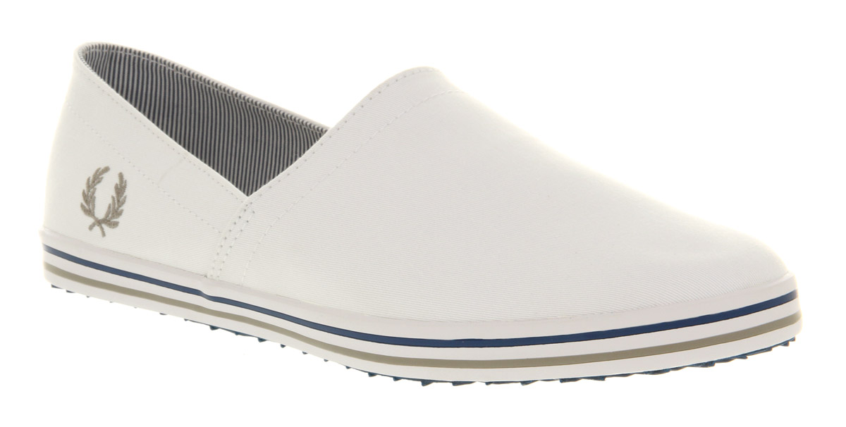 Fred Perry Kingston Stamp Down Whtcloudroyal in White (Natural) for Men |  Lyst Canada