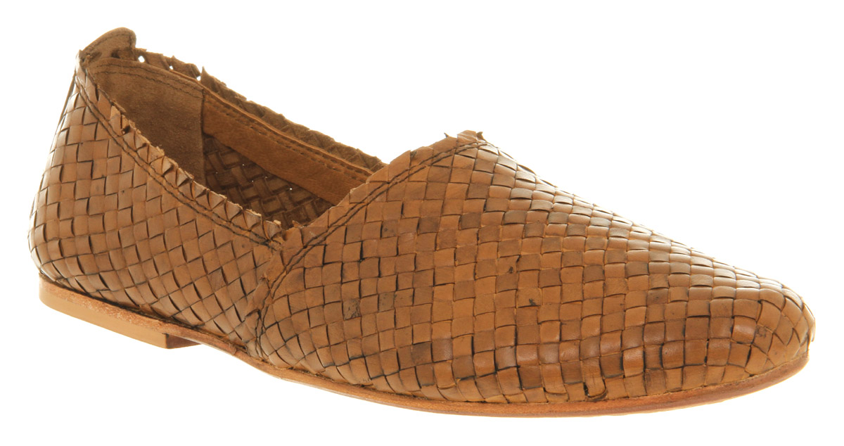 mens leather woven slip on shoes