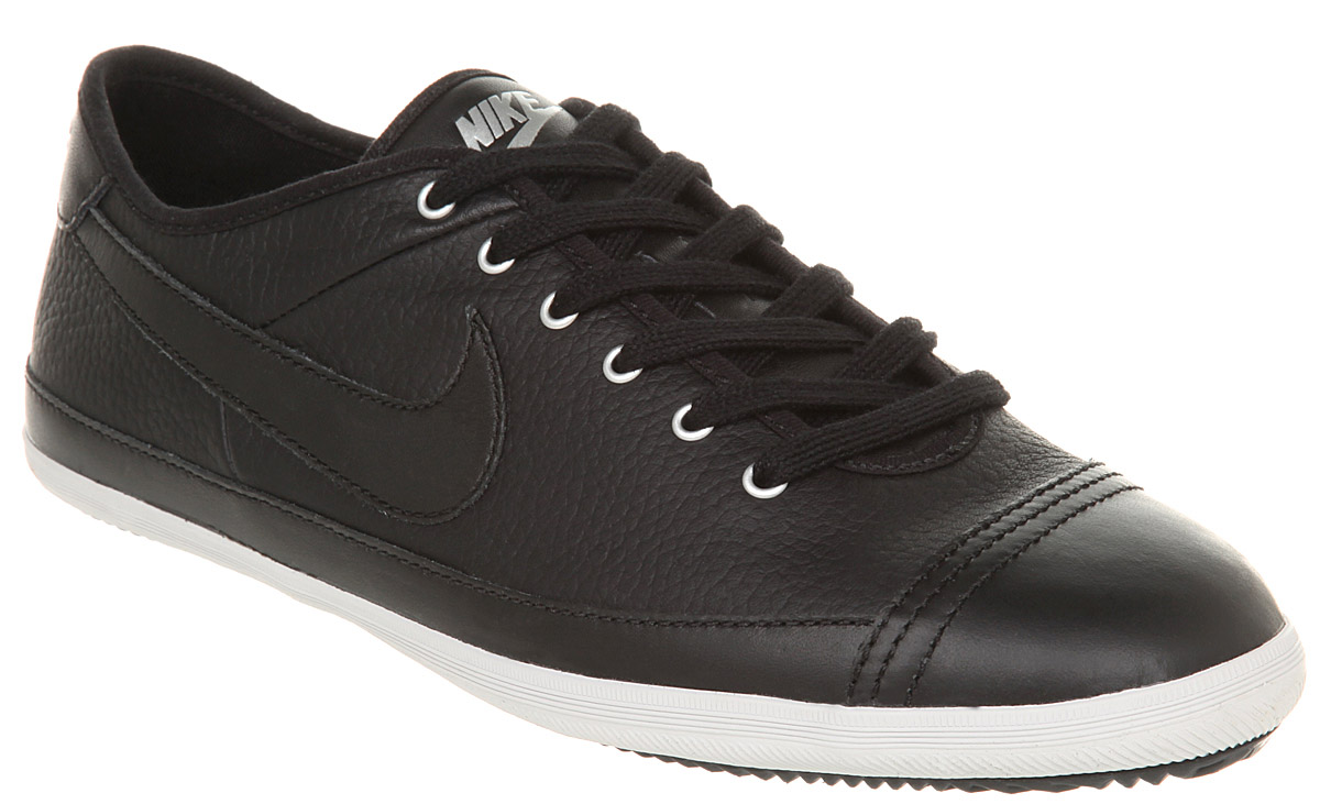 Nike Flash Leather Black Leather for Men | Lyst