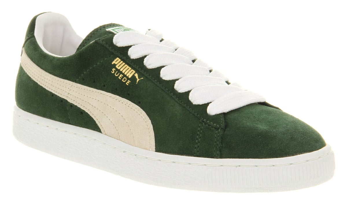 green puma trainers mens