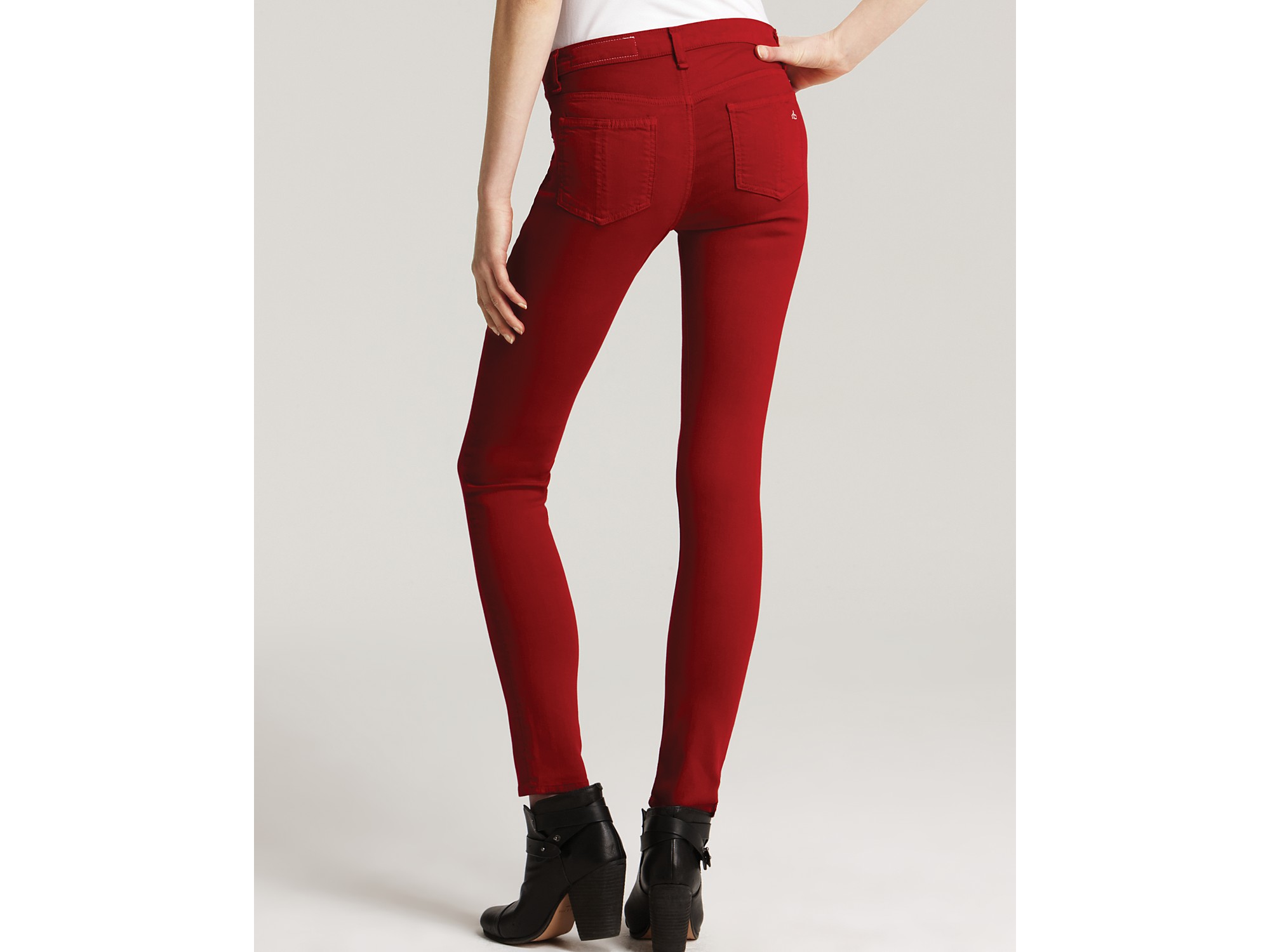 rag and bone red jeans