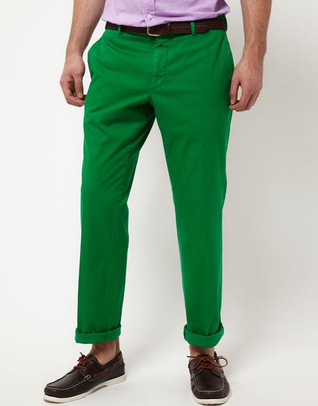 Ralph Lauren Polo Ralph Lauren Preppy Slim Fit Chinos in Green for Men ...