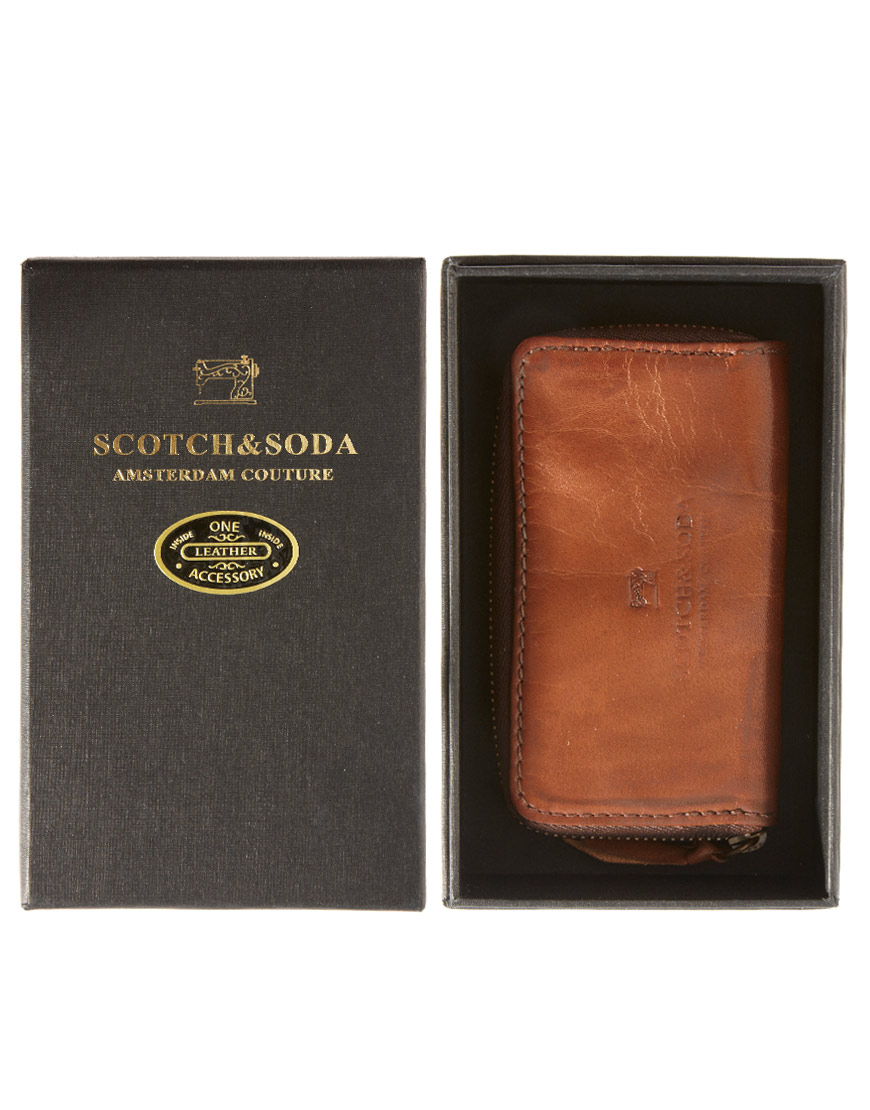 Scotch & Soda Scotch Soda Wallet in Brown for Men | Lyst