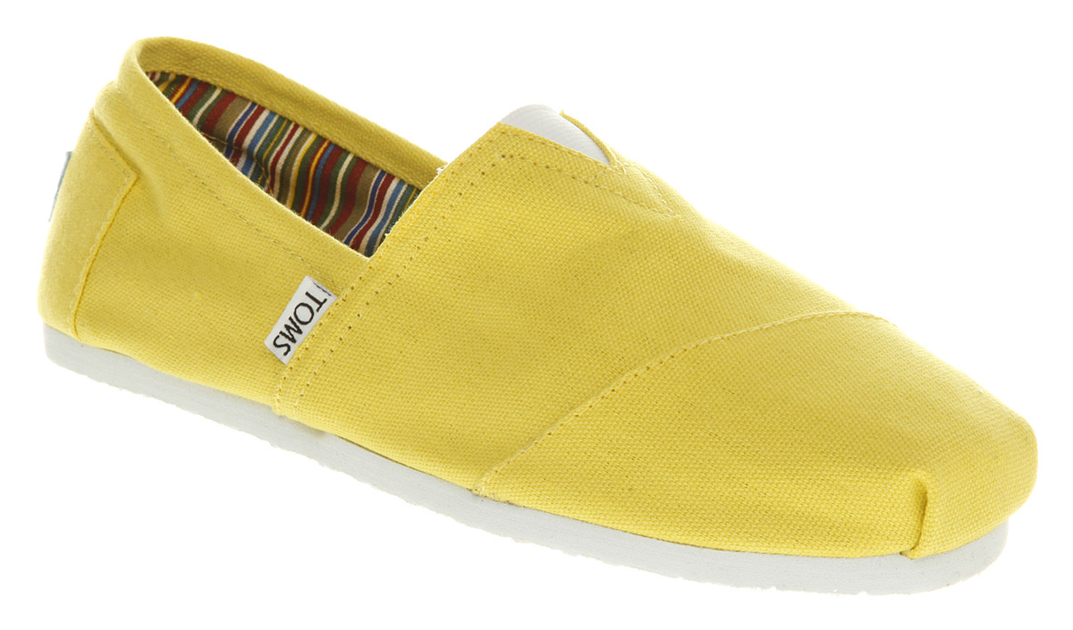 TOMS Toms Canvas Yellow Canvas for Men 