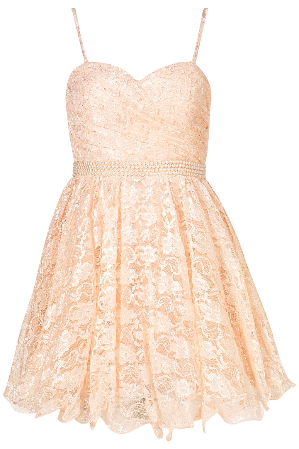 pink lace babydoll dress