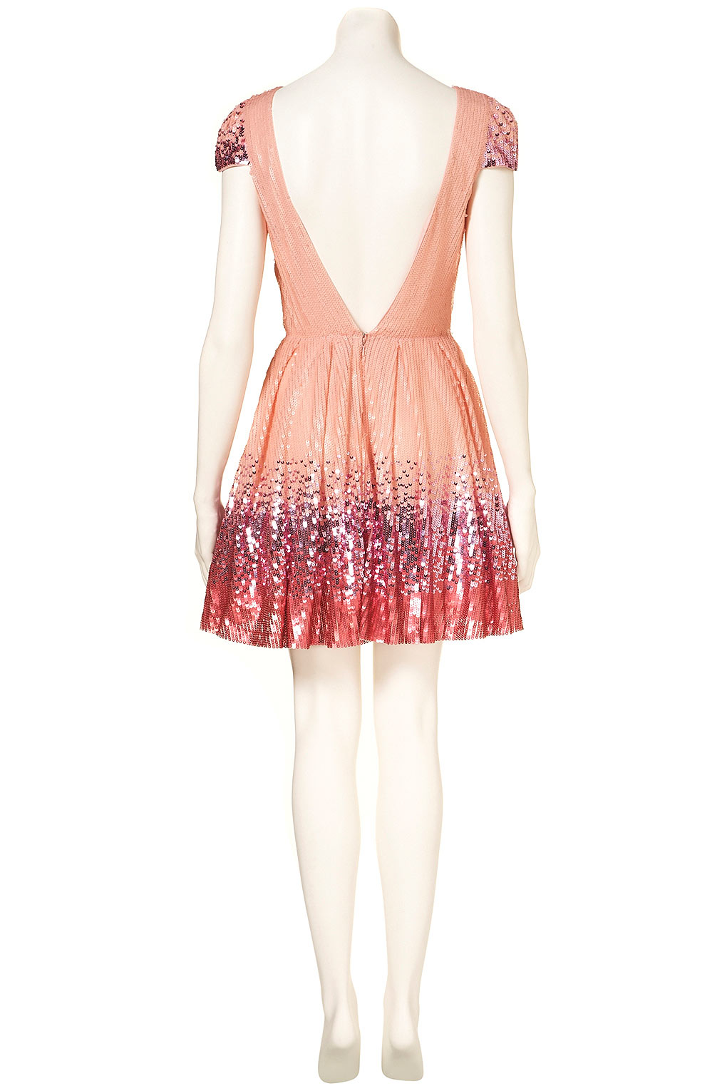 topshop ombre sequin dress