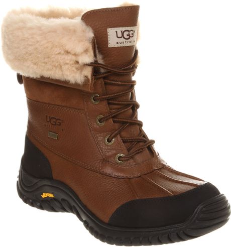 Ugg Adirondack Lace Up Boot Otter Leather in Brown | Lyst