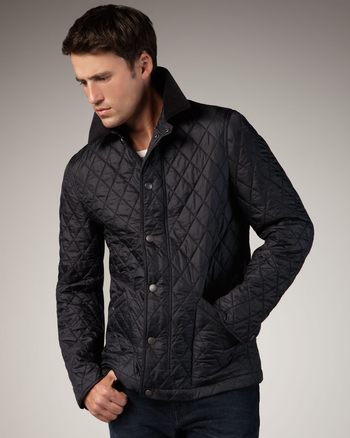 burberry jacket mens quilted