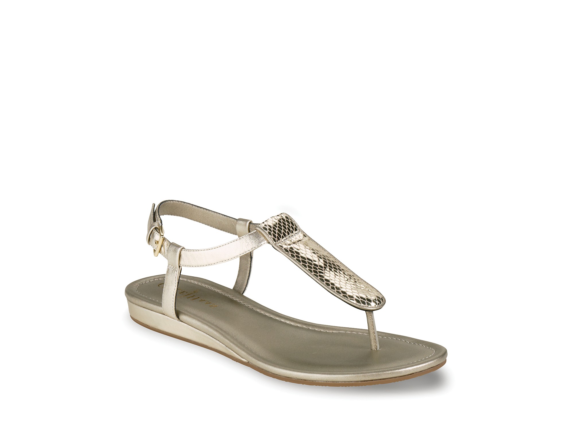 Cole Haan Sandals Molly Flat Thong in Brown - Lyst
