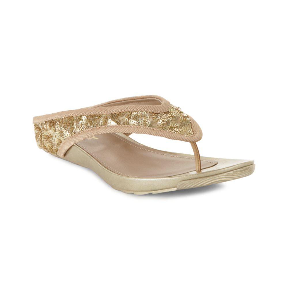 sequin flat sandals