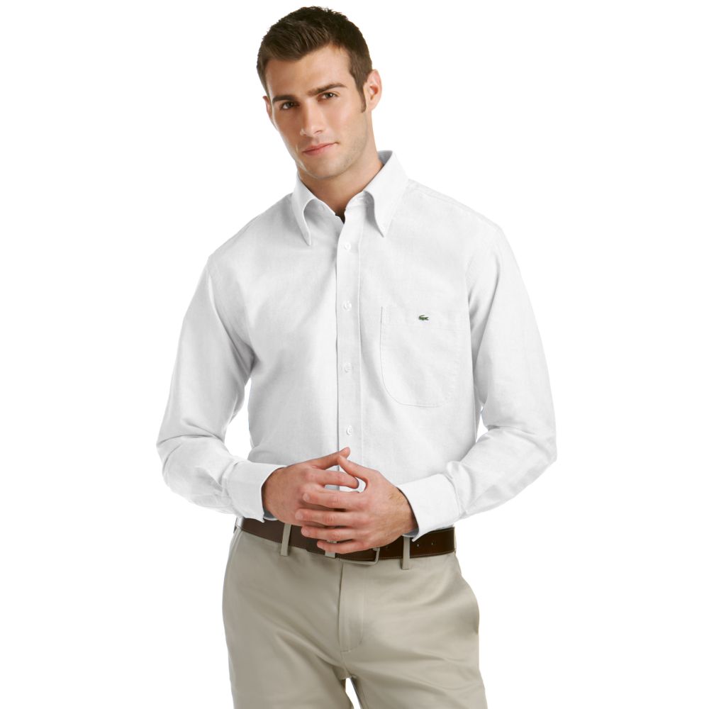 white oxford button down