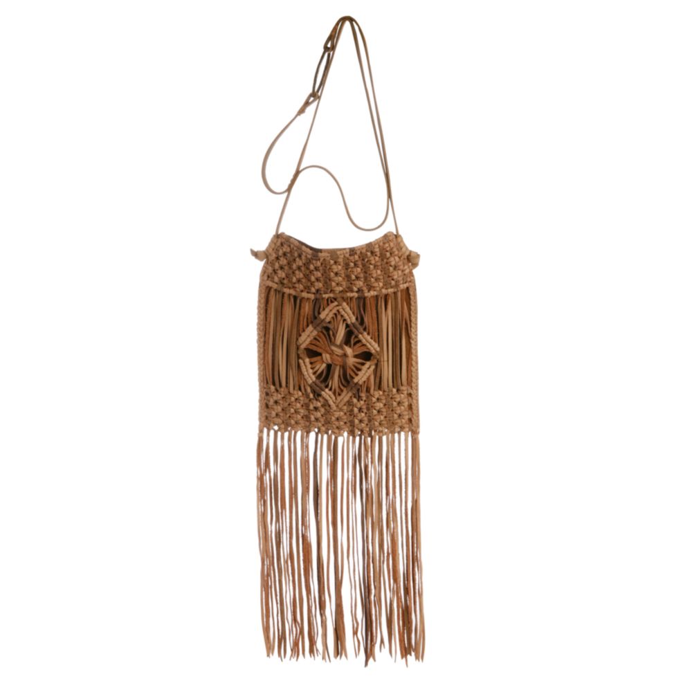 macrame fringe purse