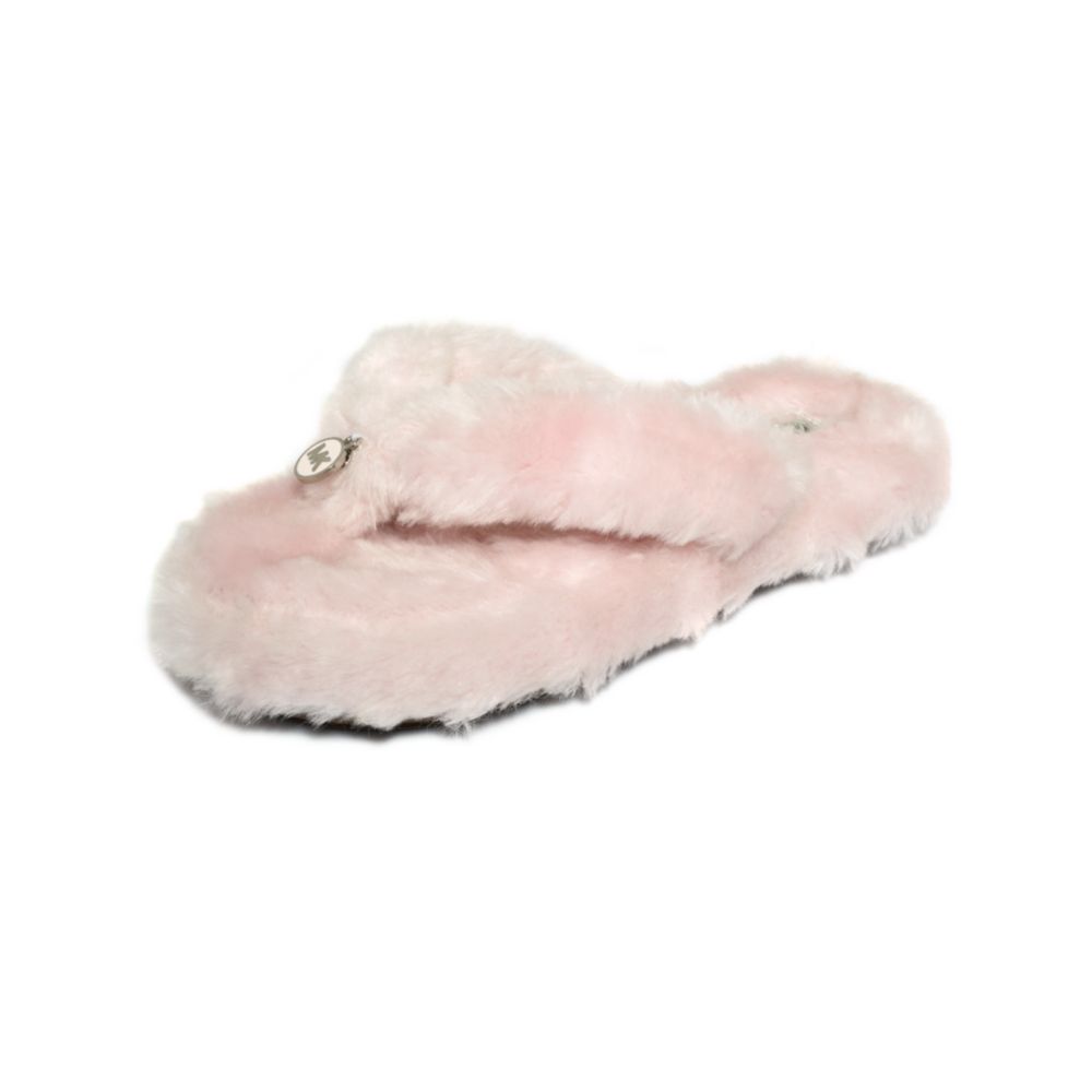 michael kors fluffy slippers