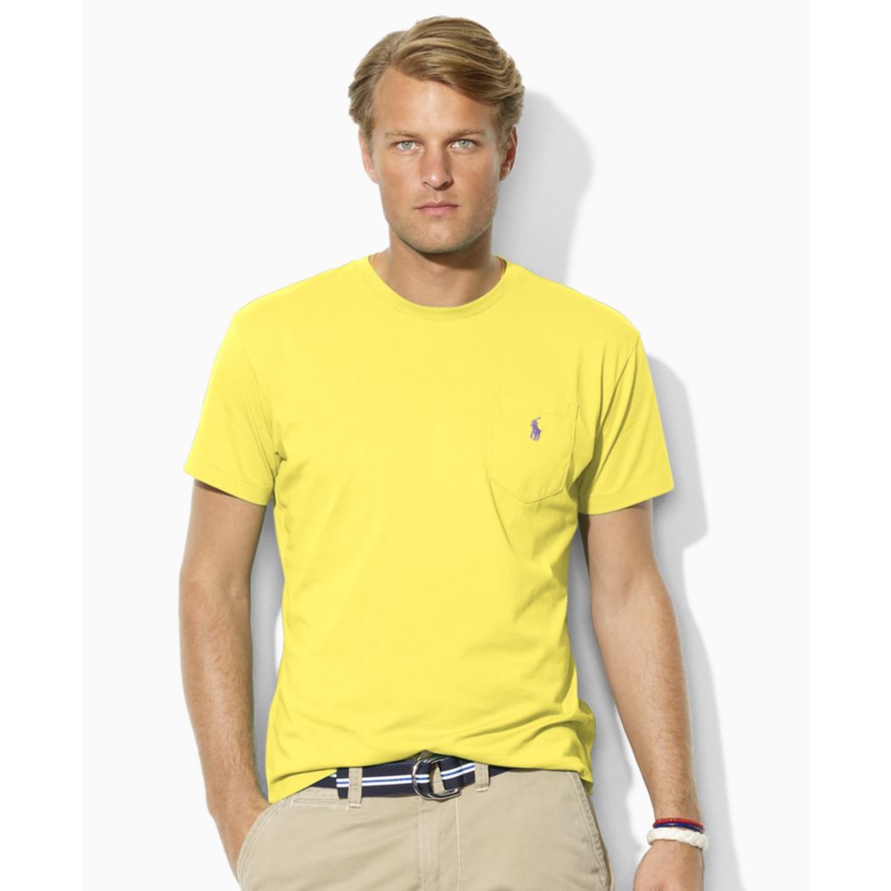 Yellow ralph lauren t shirt
